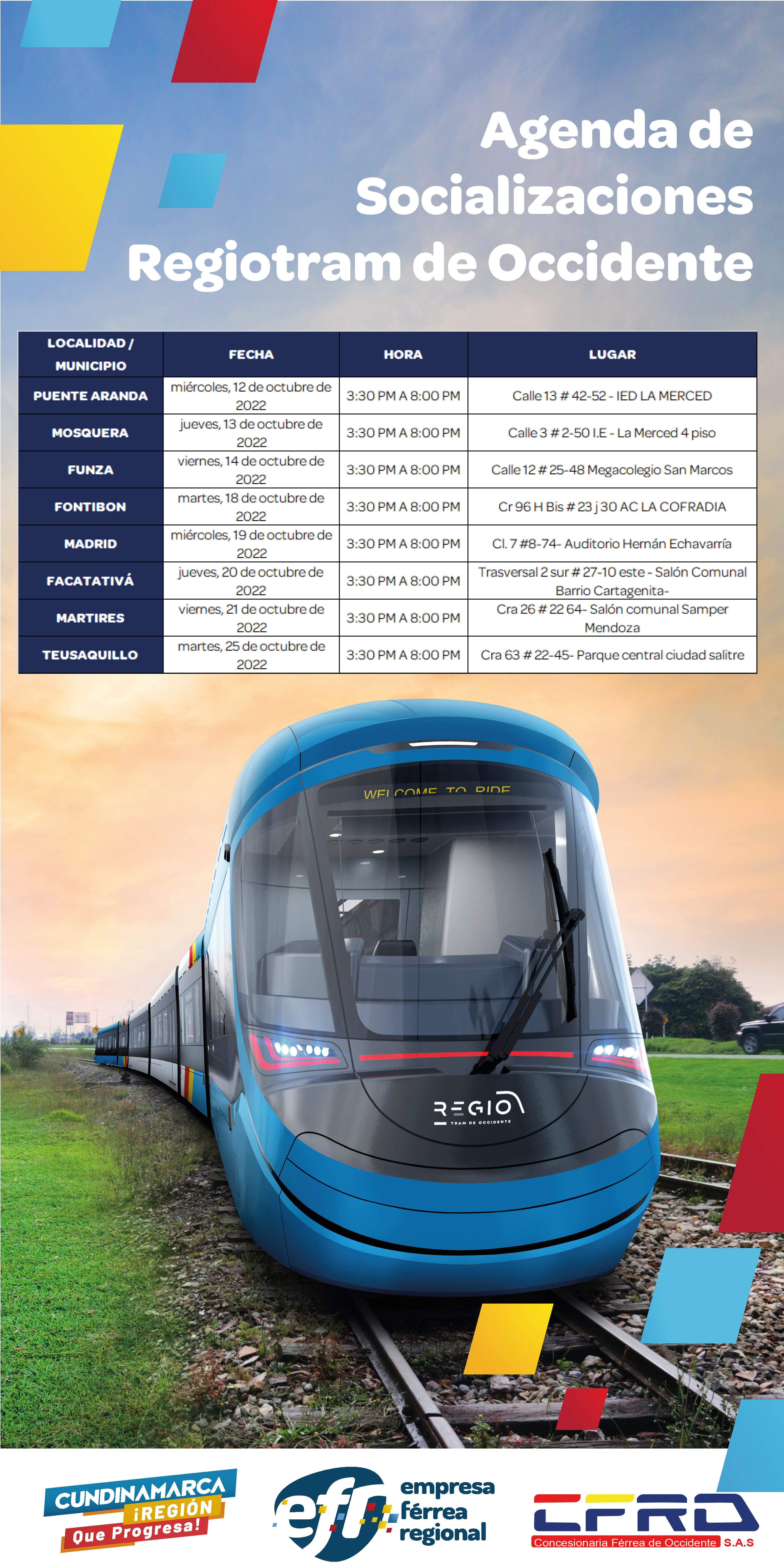 Socializaciones Regiotram 4to trimestre 2022